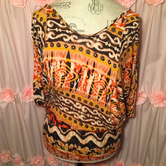 Loveappella Tribal Pattern Top